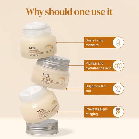 The Face Shop Rice & Ceramide Moisturizing Cream 50ml - Image 3